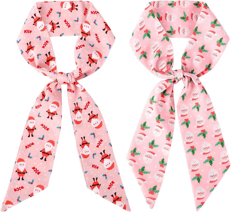 DOCILA Skinny Scarf For Women Fruits Print Silk Hair Head Scarf Small Purse Bag Neck Scarves Headband Handbag Accessories - Image 1